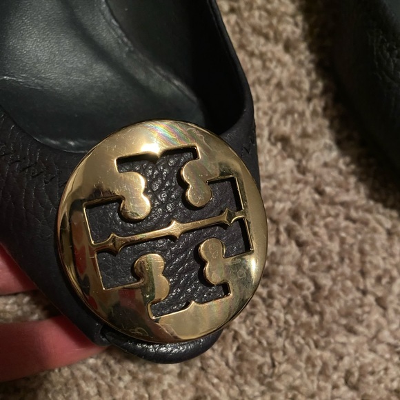 Tory Burch flats, navy, size 5 - Picture 2 of 10